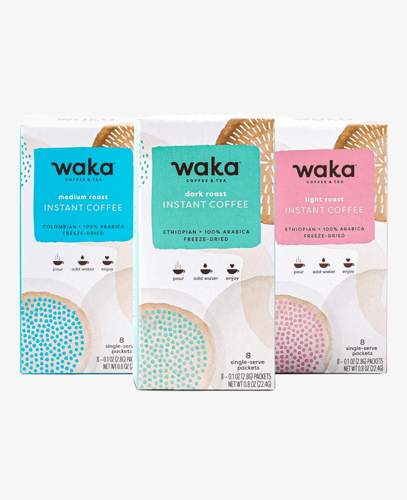 Waka | Dark Roast Premium Single-Serve Instant Coffee Bulk Box